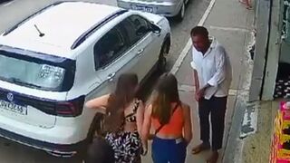Illegal asks Nicely for Change..then Turns into the Devil on a Female in the Street