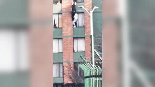 Real Man tries to Save his Dog and his Girl from Burning Building