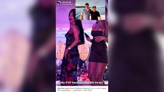 2022 footage of Eric Swalwell at a late-night St. Tropez yacht party in a robe