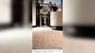 2022 footage of Eric Swalwell at a late-night St. Tropez yacht party in a robe