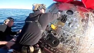 First recovery footage of the Artemis II crew has just been released