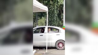 DTF: Girl getting Railed in her Car is being Recorded and Does Not Care