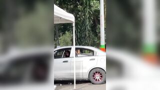 DTF: Girl getting Railed in her Car is being Recorded and Does Not Care