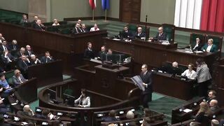 Polish MP displayed an Israeli flag where the Star of David was replaced with swastik