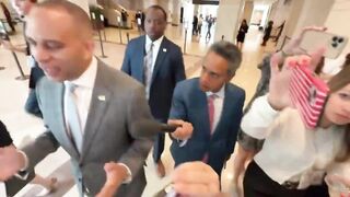 HAKEEM JEFFRIES JUST PANICKED AND RAN!