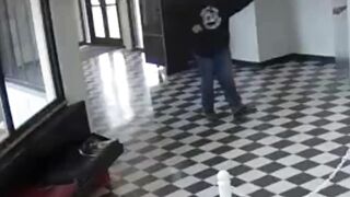 Oklahoma school principal tackling a shooter and preventing him from opening fire