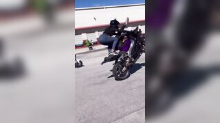 Female Double Riders gets the WORST Road Rash..OUCH
