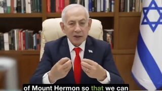 Benjamin Netanyahu dismisses all talks of peace and says Israel is about to conquer..