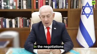 Benjamin Netanyahu dismisses all talks of peace and says Israel is about to conquer..