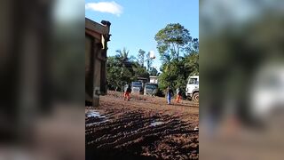 Hot air balloon carrying 21 people catches fire and crashes killing at least 8