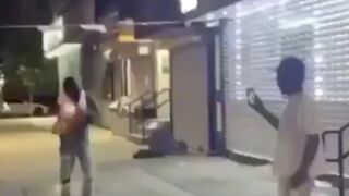 Friend of the Devil throws Stick of Dynamite on Sleeping Homeless Man