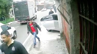 Lady in Red hit by Car FULL of Entire Family WATCH