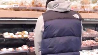 Scumbag Illegal Pisses all Over the Pork in a Supermarket