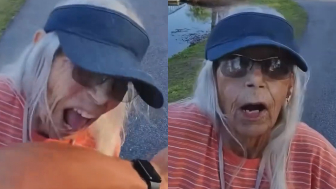 Kare attempts to steal fishing rods from fishermen at a local pond