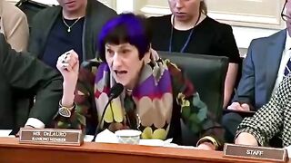 Purple haired Democrat Rep Rosa DeLauro has unhinged meltdown over MILK.
