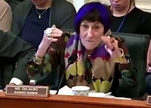 Purple haired Democrat Rep Rosa DeLauro has unhinged meltdown over MILK.