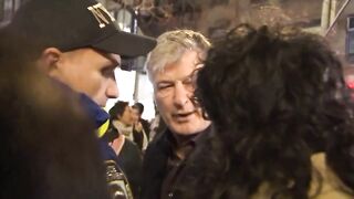 HA! Furious Alec Baldwin clashes with anti-Israel mob in NYC