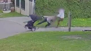 15 Year Old Girl attempts to Rob a Pregnant Woman pushing a Stroller