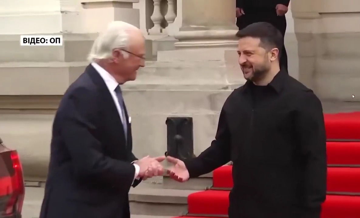Zelensky handshake REFUSED by GLARING King of Sweden