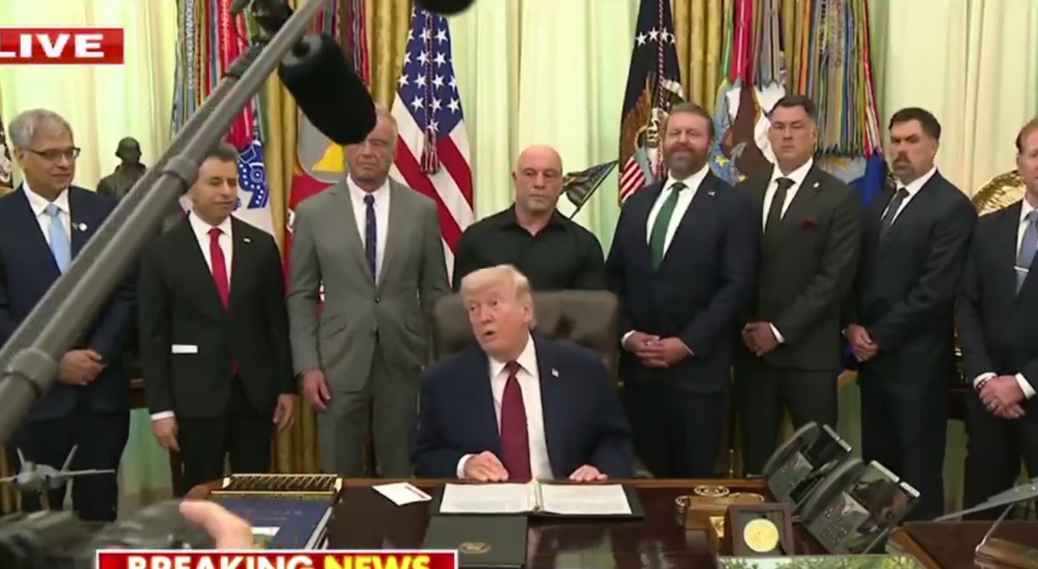 President Trump invited Joe Rogan to the White House, He signed an Executive Order on psychedelic drug research.