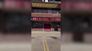 Indian worker pisses in front of his own restaurant in Texas despite having a toilet