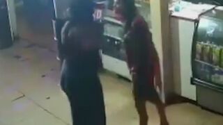 Woman Pours Gasoline All Over Herself in Argument, changes Her Mind but FIRE they Get!
