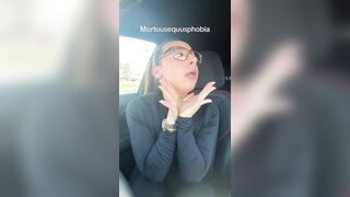 This woman has a fear of... ketchup