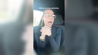 This woman has a fear of... ketchup