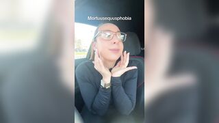 This woman has a fear of... ketchup