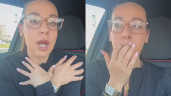 This woman has a fear of... ketchup