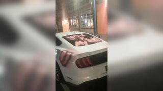 Wow: Girlfriend Ruins Man's Mustang with X rated Graffiti