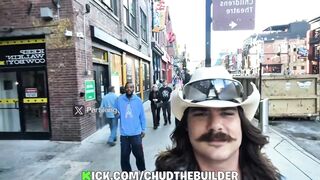 Mr.Chud shows how often he gets pressed while doing Irl content in Down Town Nashvill
