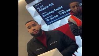 Based Delta Employees Shut Down a Mental Patient for Misgendering Him.