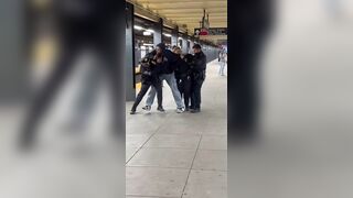 NYPD cops should have tased him and left on the tracks for train to do its job