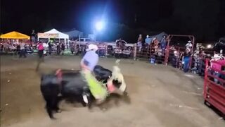 Bull absolutely Massacre Rider in Mexico
