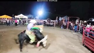 Bull absolutely Massacre Rider in Mexico