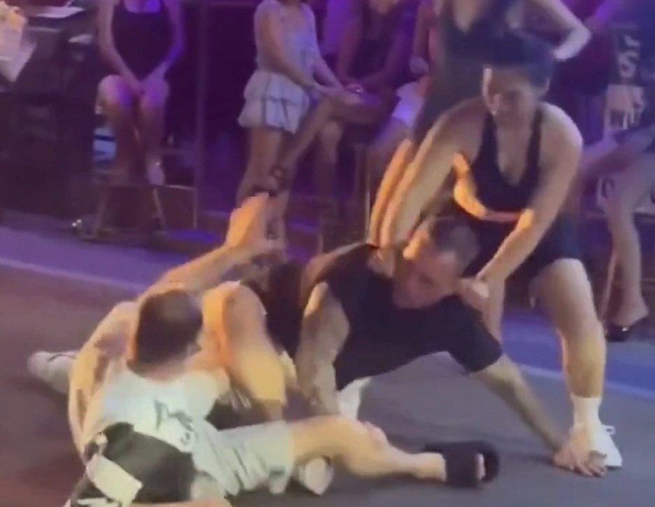 Bravery and blows outside Annie Jack's Bar