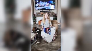 Family Dog shows Everyone what he thinks about Christmas