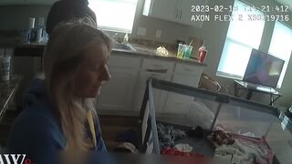 Bodycam: Wisconsin Woman who Hears Voices Stabbed Boyfriend 19 Times with Scissors While He Slept