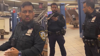Woman Confronts Pakistani American NYPD Officers