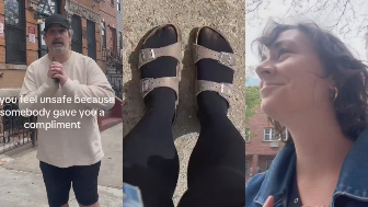 Woman calls out man for comments about her “pretty toes”