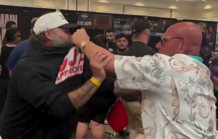 First time I've seen a bald man get his hair pulled