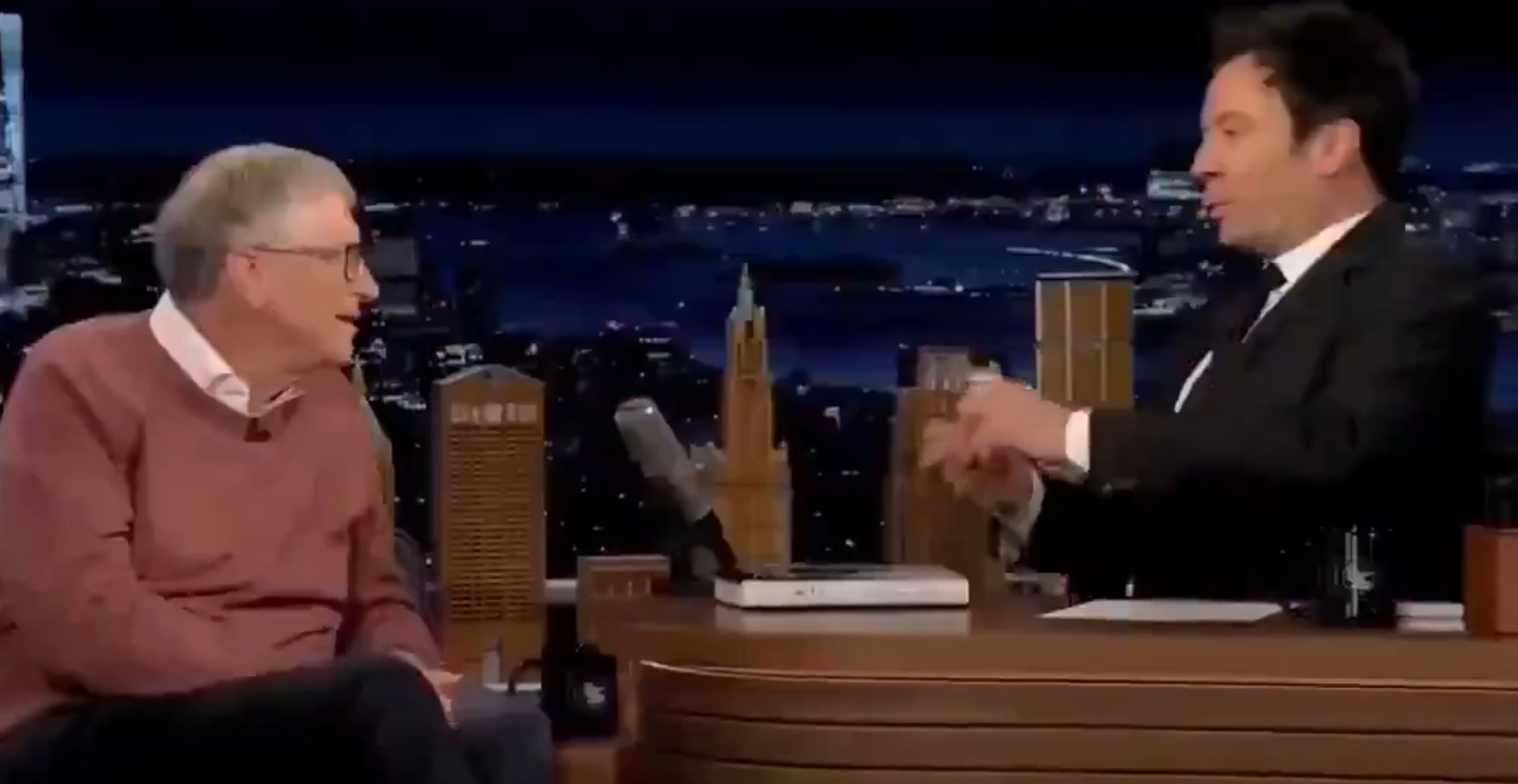 Jimmy Fallon: "Will we still need humans?" Bill Gates: "Not for most things."