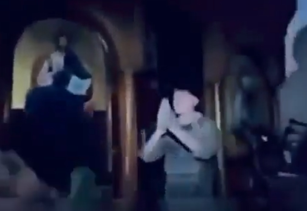 Tucker Carlson shares footage of IDF soldiers mocking Christian worship inside a church.