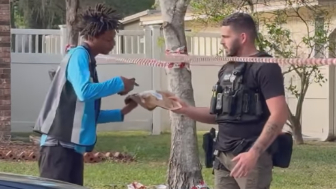 Amazon driver goes viral after making sure the package was delivered in the middle of a crime scene