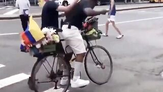 Racist Black Man in China? gets his Ass Kicked by a Chinese Guy