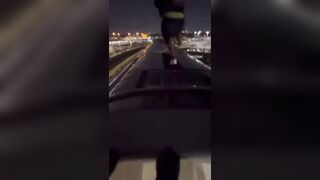 Friend Records Friend's Death. Fall from the Train they are Surfing
