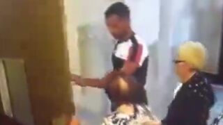 Scumbag Pretends to Hold the Door for Elderly Ladies Before Attacking Them
