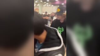 Heroic Kid tries Sticking Up for Bro being Bullied but gets Slammed