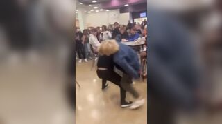 Heroic Kid tries Sticking Up for Bro being Bullied but gets Slammed